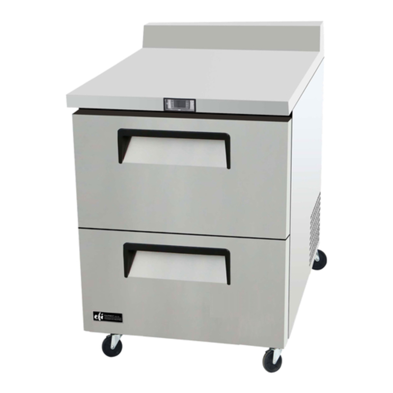 EFI Versa-Chill 27.5" Two-Drawer Commercial Worktop Freezer (FWDW2-27VC)