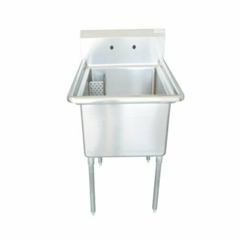 EFI SI818-1NC 23-Inch Commercial One-Compartment Stainless Steel Prep Sink