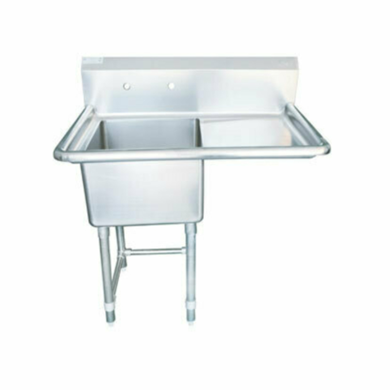 EFI SI818-1RC 18-Gauge Stainless Steel One-Compartment Commercial Sink with Right Drainboard