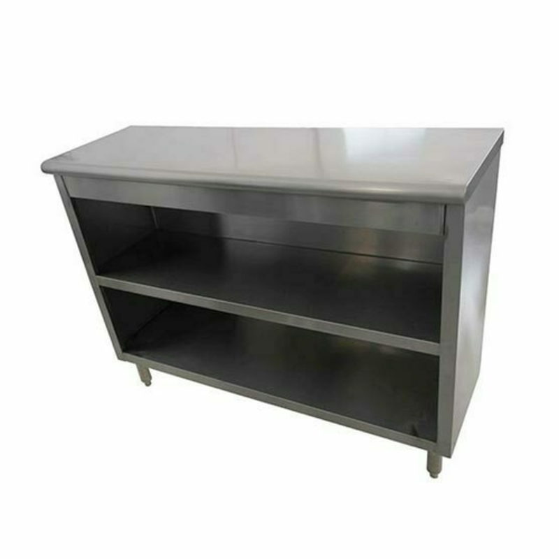 EFI TDC1572 Versa Steel 72-Inch Open Front Stainless Steel Dish Cabinet