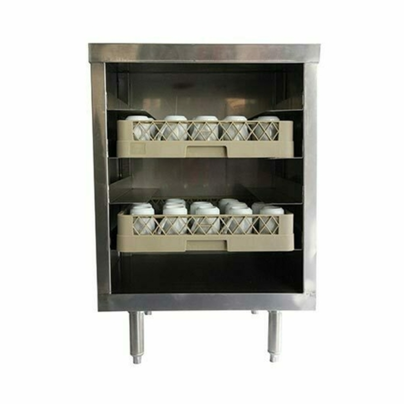 EFI TDR2024 24-Inch Commercial Open-Front Dish Rack Cabinet