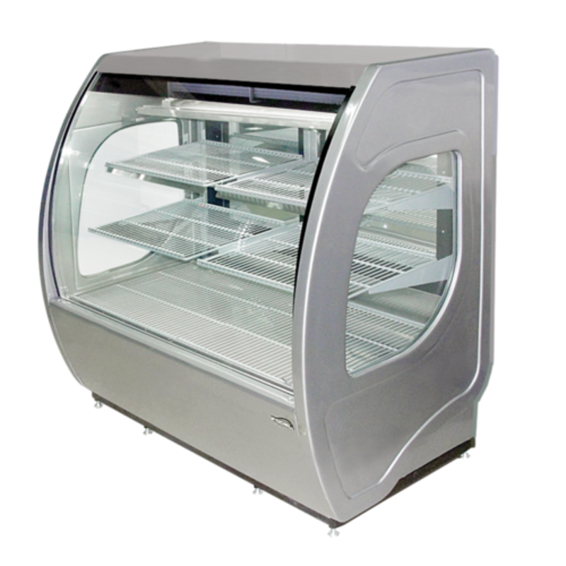 Fogel USA ELITE-6-DC-HC-G 72-Inch Curved Glass Refrigerated Deli Case