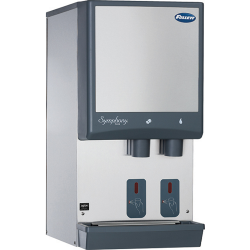 Follett Symphony Plus 12CI414A-S Touchless Countertop Ice and Water Dispenser