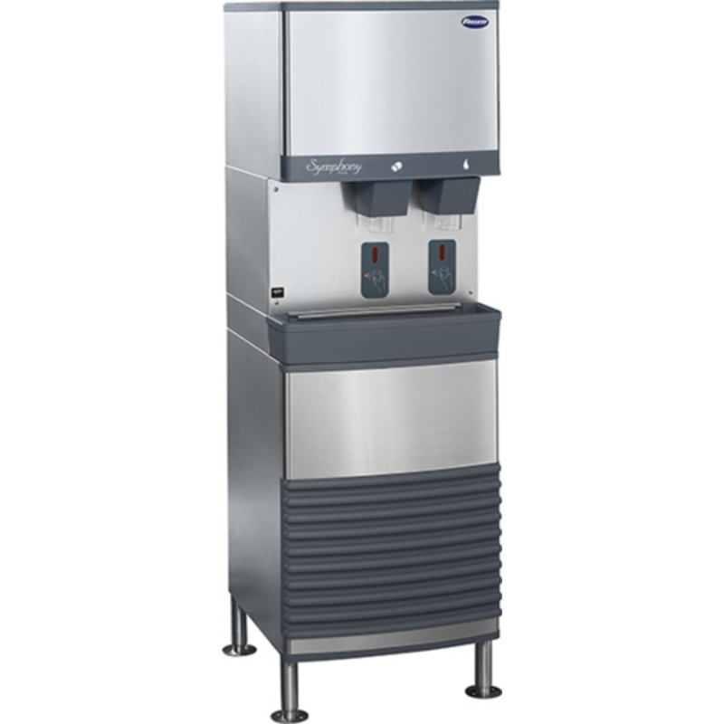 Follett 25FB414W-S Symphony Plus 425-Lb Freestanding Water-Cooled Ice & Water Dispenser