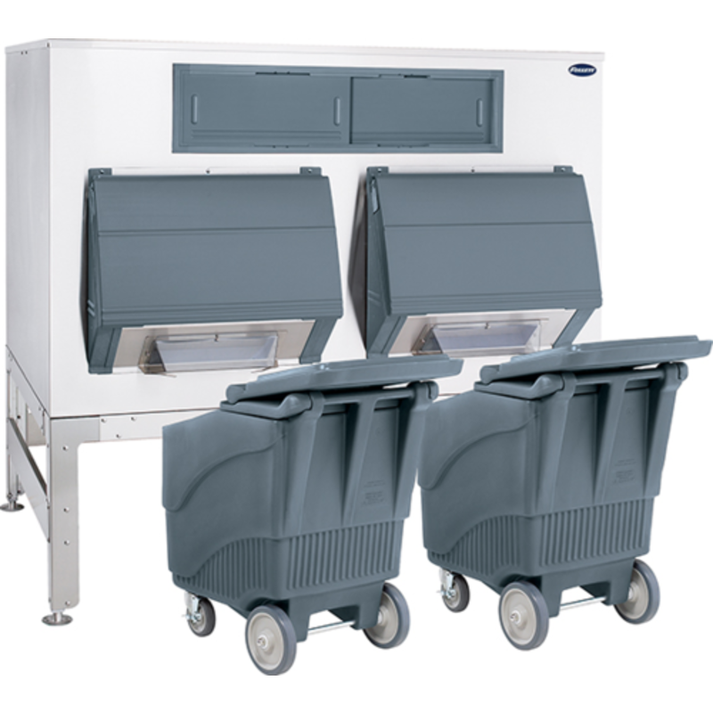 Follett DEV2650SG-72-ICS125L 2650 lb. Ice-DevIce Double Door Shuttle System with Carts