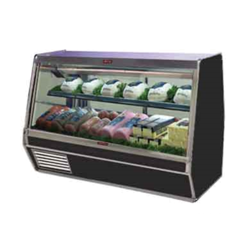 Howard-McCray SC-CDS32E-6-BE-LED 74" Black Single-Duty Refrigerated Deli Case