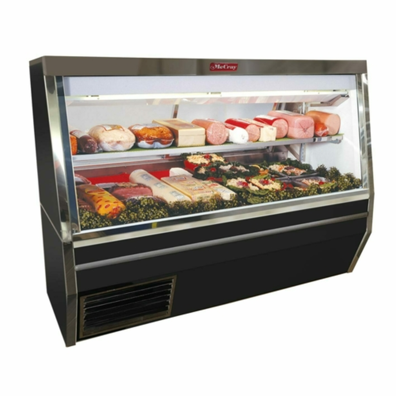 Howard-McCray SC-CDS34N-6-BE-LS-LED 72-Inch Black Double-Duty Refrigerated Deli Display Case