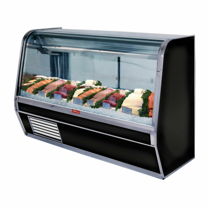 Howard-McCray SC-CFS32E-4C-BE-LED 50-Inch Curved Glass Seafood and Poultry Case