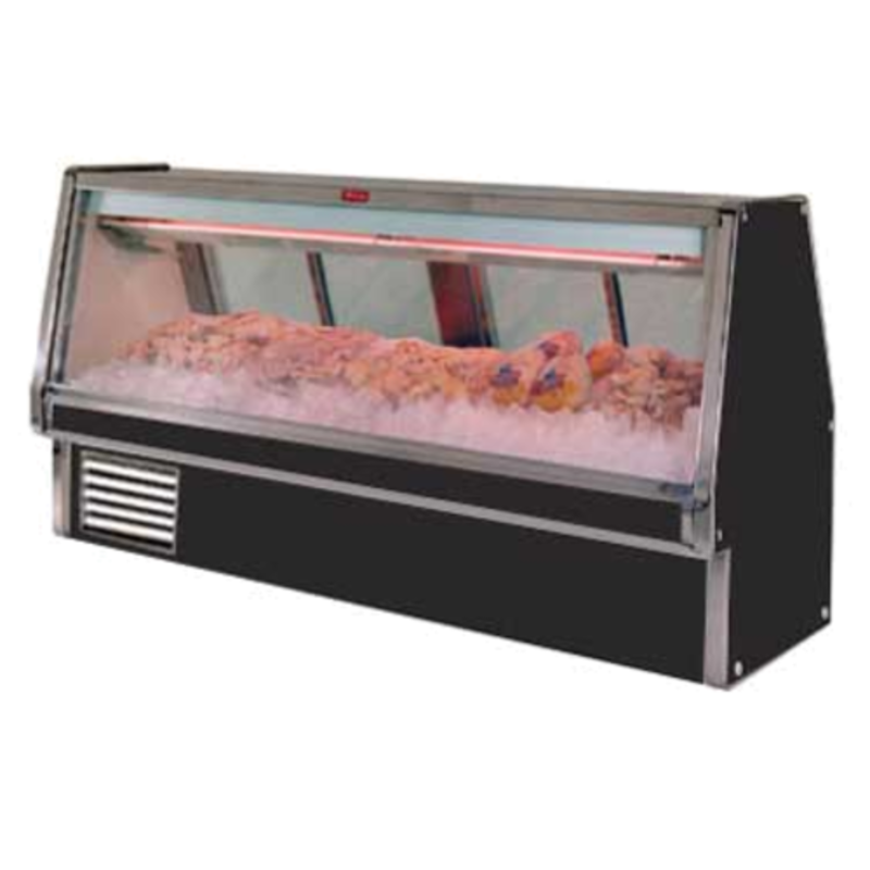 Howard-McCray SC-CFS34E-4-BE-LED 52.5" Double-Duty Seafood & Poultry Display Case with Storage