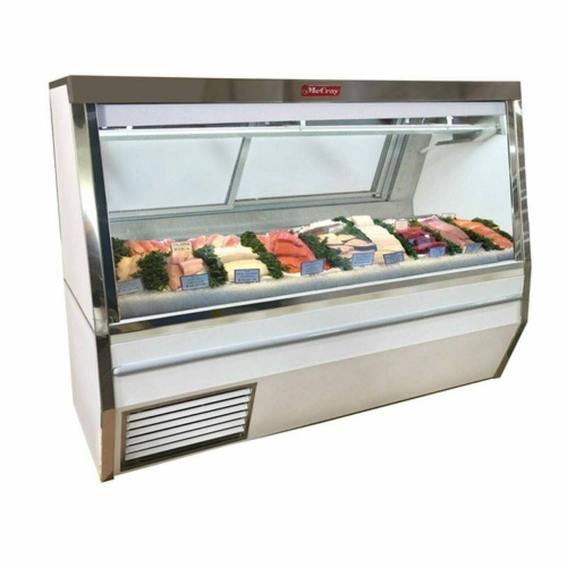 Howard-McCray SC-CFS34N-6-S-LED 72-Inch Double-Duty Seafood & Poultry Display Case
