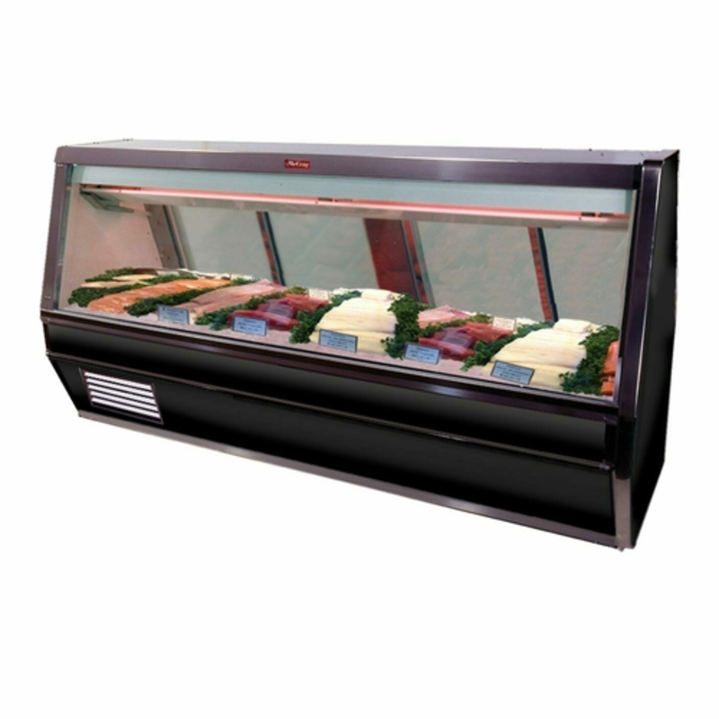 Howard-McCray SC-CFS40E-12-S-LED 148.5-Inch Stainless Steel Fish and Poultry Service Display Case