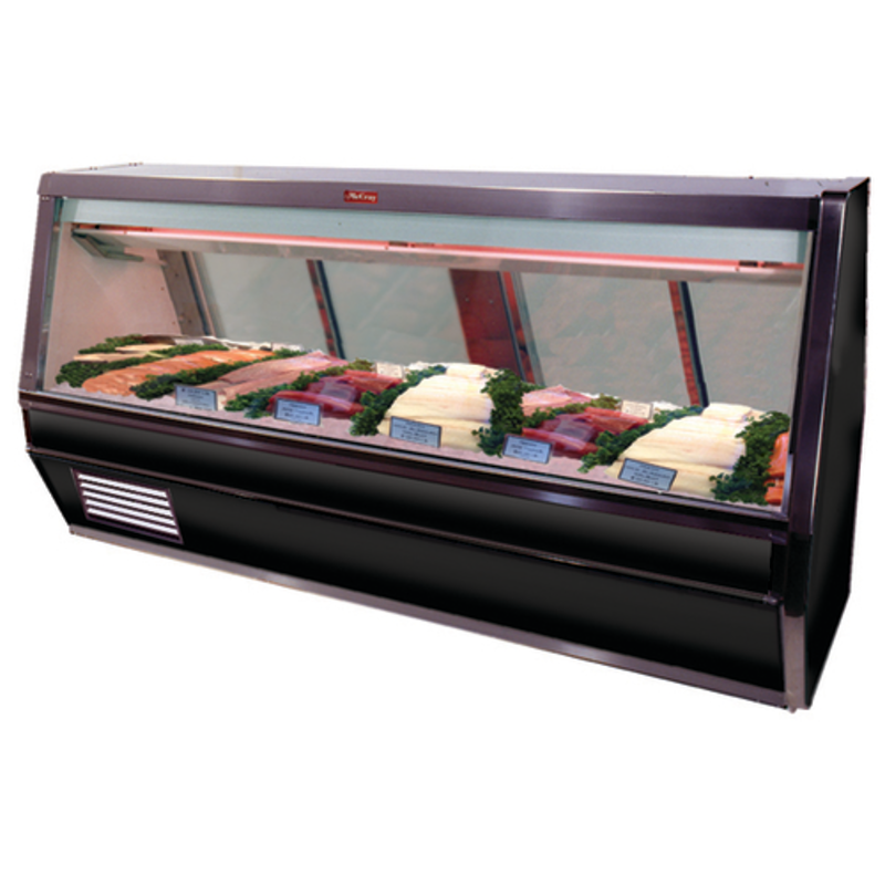 Howard-McCray SC-CFS40E-6-BE-LED 76.5-Inch Single Duty Seafood & Poultry Gravity Coil Display Case
