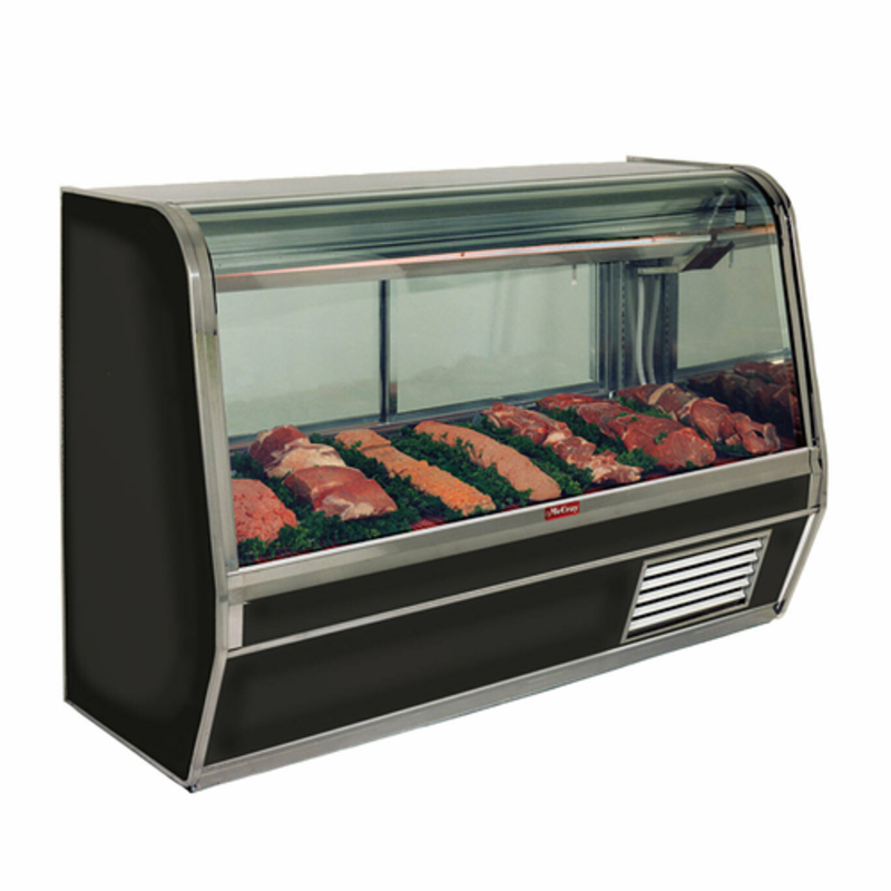 Howard-McCray SC-CMS32E-4C-BE-LED 50-Inch Self-Contained Curved Glass Red Meat Display Case