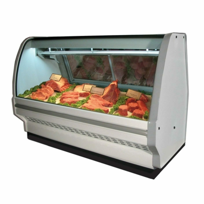Howard-McCray 51.5" Curved Glass Refrigerated Red Meat Service Case (SC-CMS40E-4C-LED)