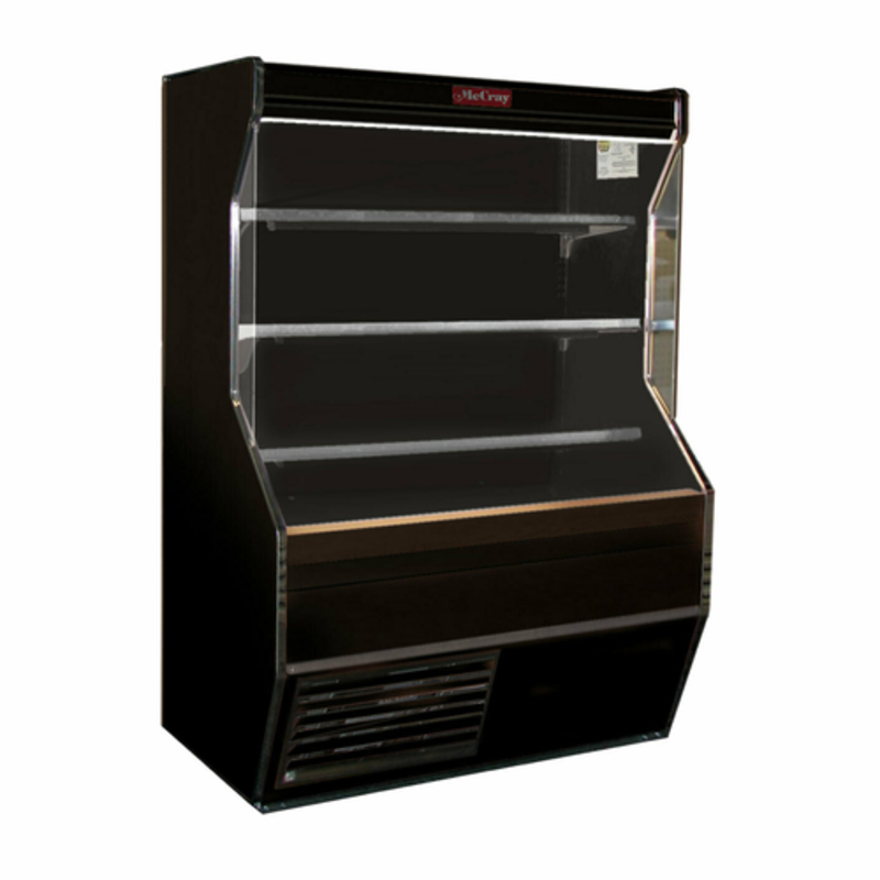 Howard-McCray SC-D32E-4-B-LED 50-Inch Open Front Dairy Merchandiser with Black Finish