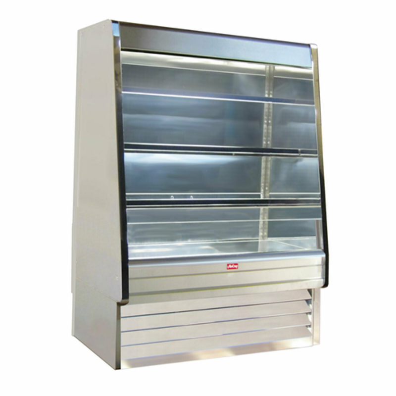 Howard-McCray SC-OD30E-3-S-LED 39-Inch Stainless Steel Open Dairy Merchandiser with LED Lighting