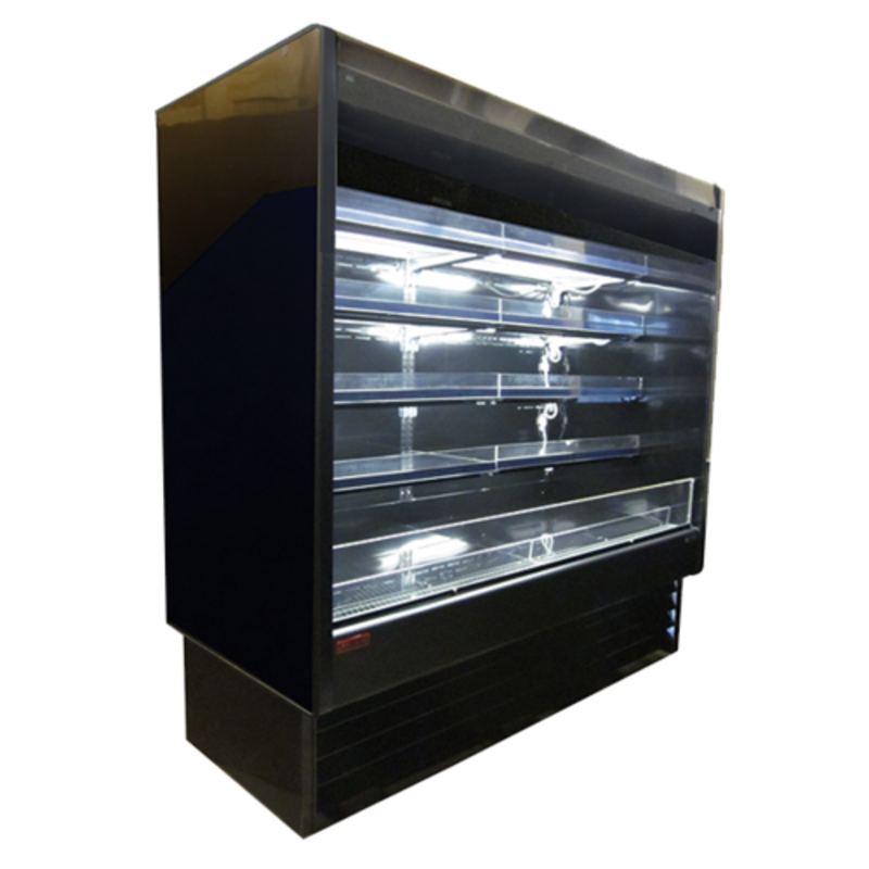 Howard-McCray 39-Inch Black Endless Open Refrigerated Merchandiser SC-OD35E-3-B-LED