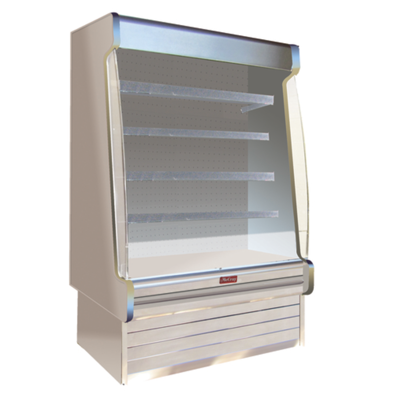 Howard-McCray SC-OD35E-4S-S-SL 51-Inch Stainless Steel Open Case Merchandiser