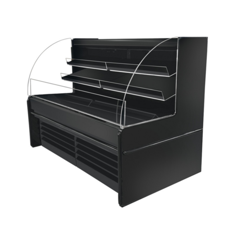 Howard-McCray SC-OD40E-3S-B 39-Inch Black Open Air Merchandiser Display Case