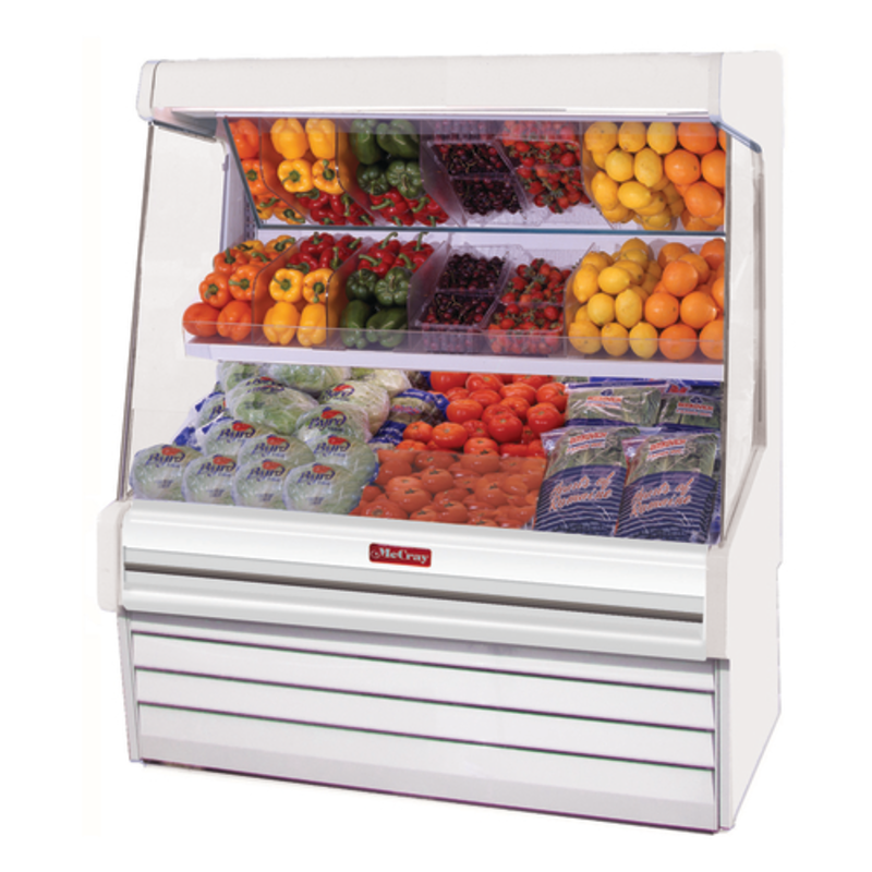 Howard-McCray 51" Stainless Steel Open Refrigerated Meat Display Merchandiser SC-OM30E-4L-S-LED