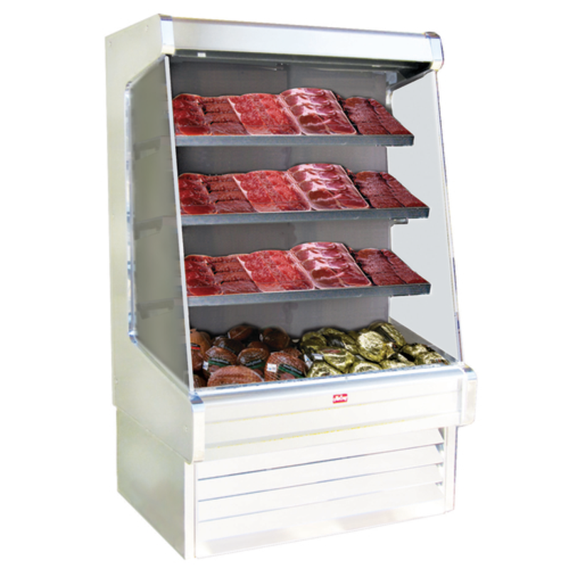 Howard-McCray SC-OM30E-5-LED 63-Inch White Open Multi-Deck Meat Display Case