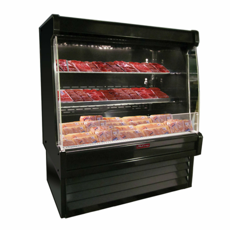 Howard-McCray SC-OM35E-6L-B-LED 75-Inch Endless Low-Profile Open Meat Merchandiser