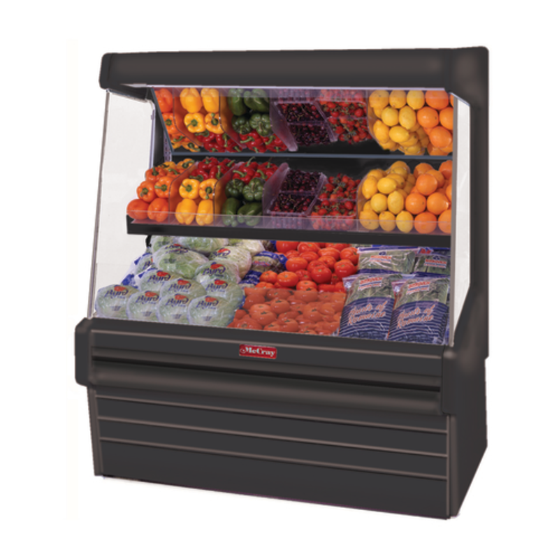 Howard-McCray SC-OP30E-3L-B-LED 39" Black Open Produce Display Case