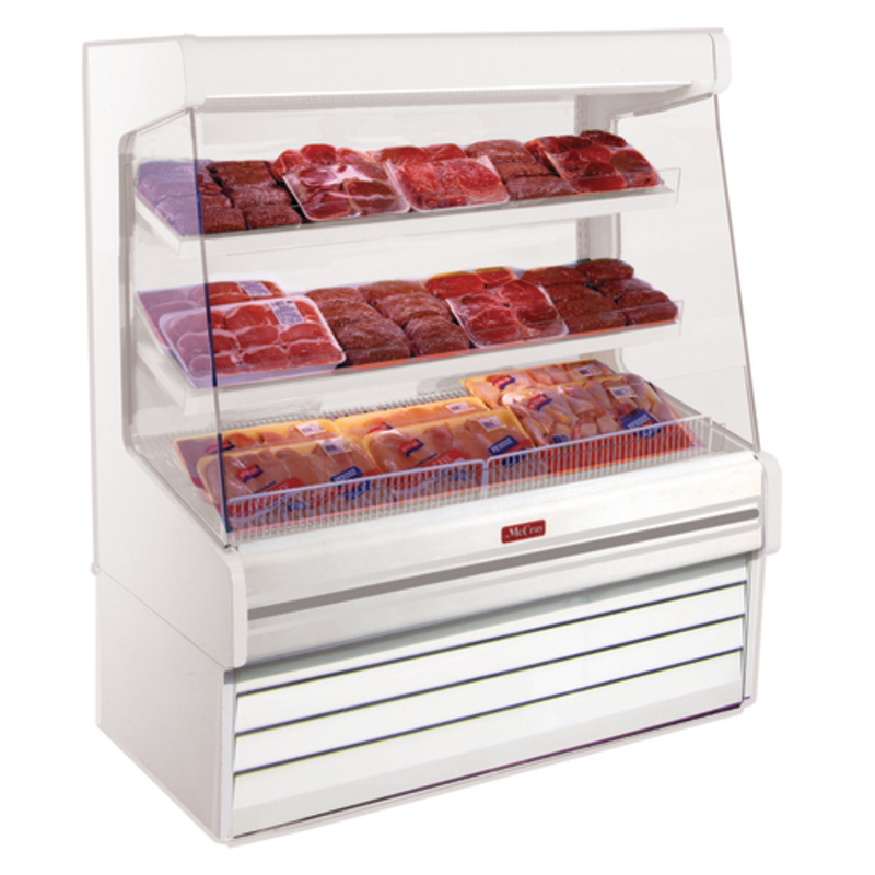 Howard-McCray SC-OP30E-6L-S-LED 75-Inch Stainless Steel Open Produce Merchandiser