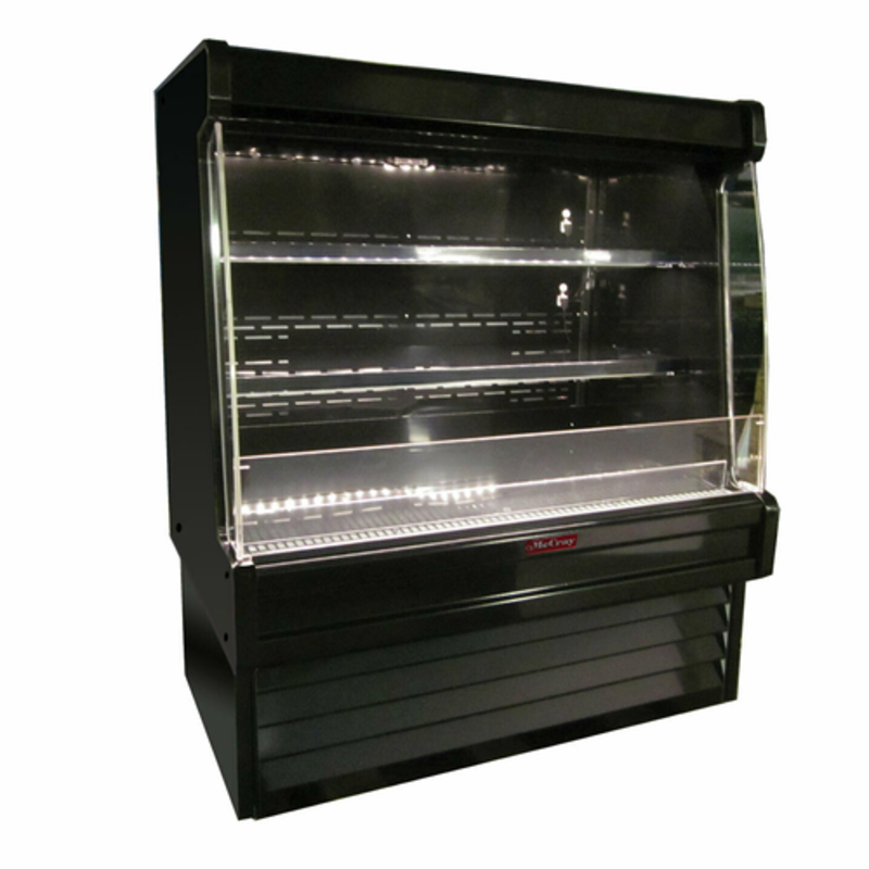 Howard-McCray SC-OP35E-4L-B-LED 51-Inch Low Profile Black Produce Open Display Case