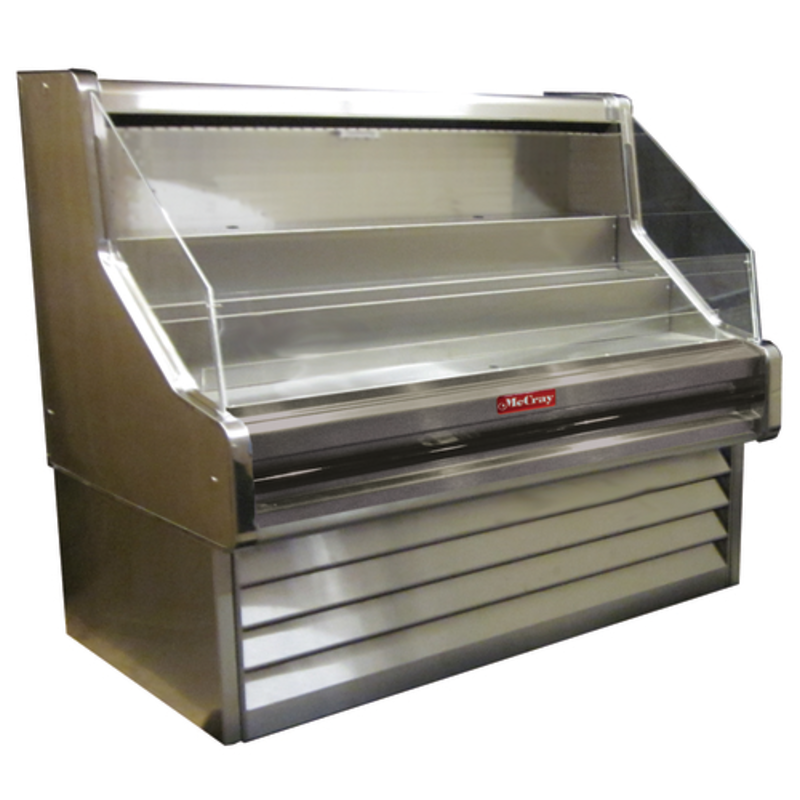 Howard-McCray SC-OS30E-3-S-LED 39" Stainless Steel Open Refrigerated Merchandiser