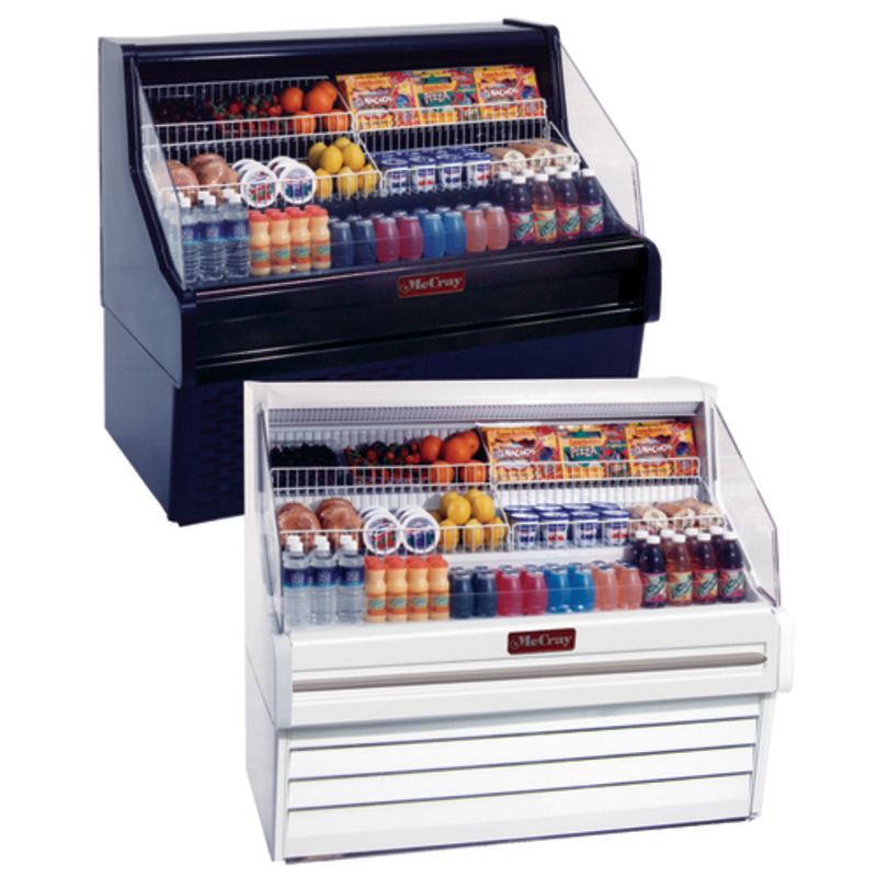 Howard-McCray SC-OS30E-5-B-LED 63-Inch Black Open Refrigerated Display Merchandiser