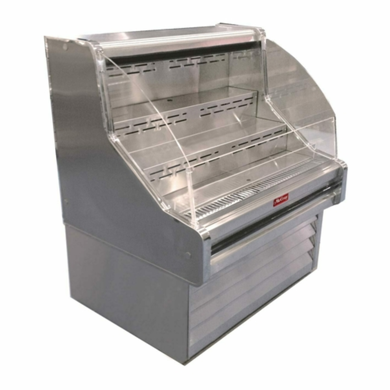Howard-McCray SC-OS35E-4C-S 51-Inch Stainless Steel Grab-and-Go Open Display Merchandiser