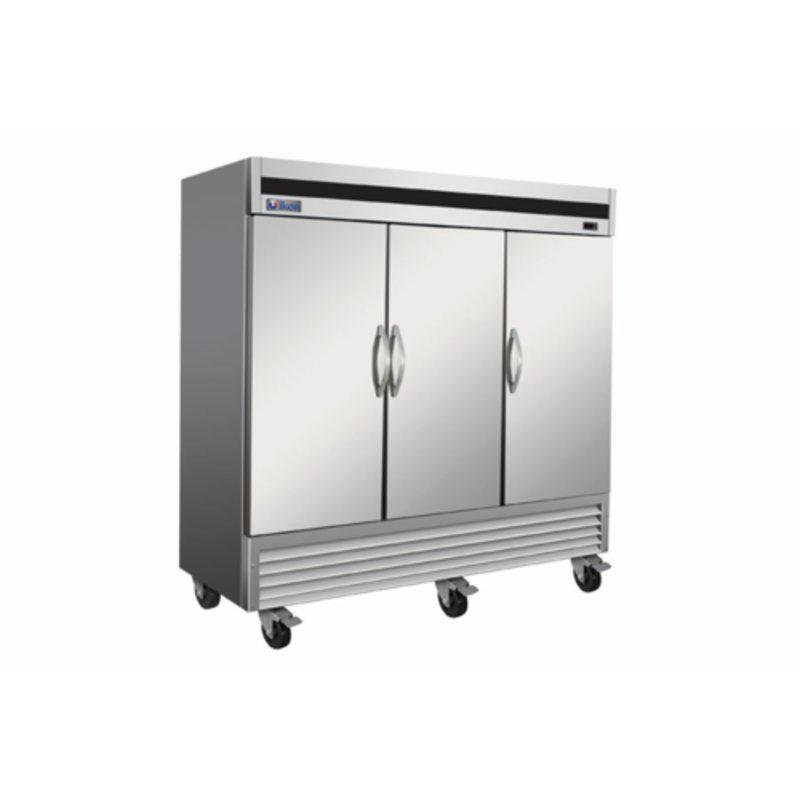 IKON IB81R 3-Door Solid Commercial Reach-In Refrigerator, 81-Inch