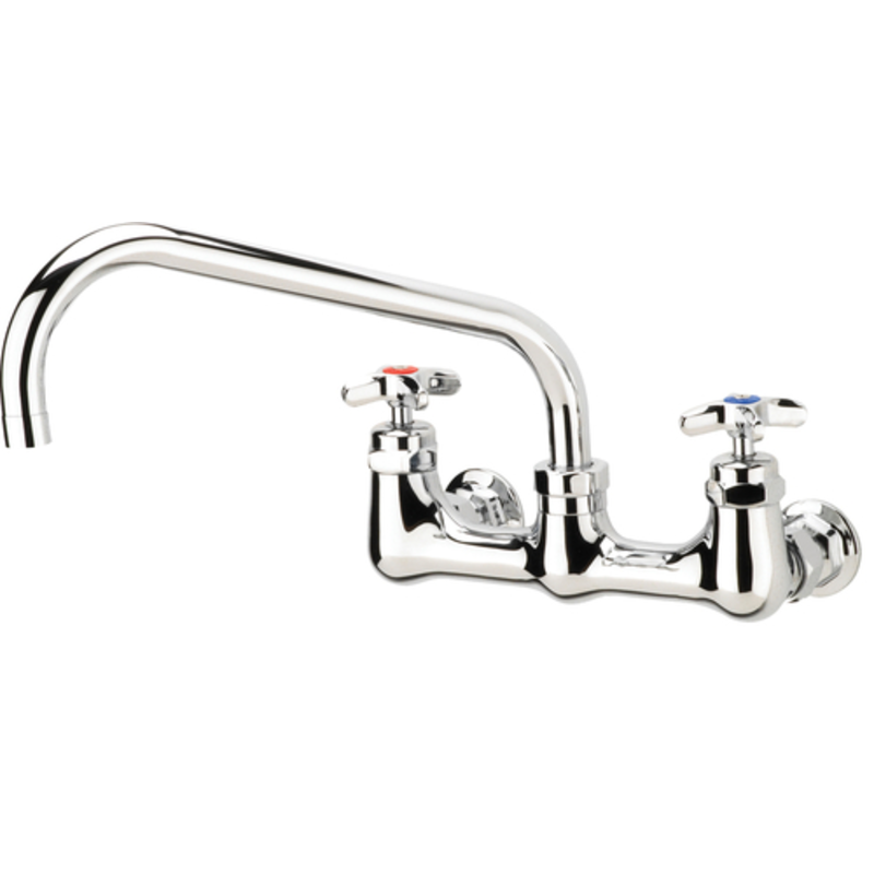 Krowne Royal Series 12-Inch Swing Spout Splash Mount Commercial Faucet - 18-812L