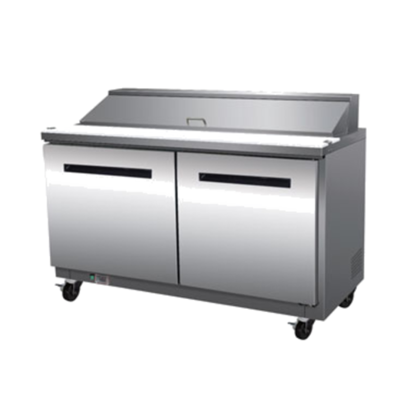 Maxx Cold MXCR60SHC X-Series 60-Inch 2-Door Refrigerated Sandwich & Salad Prep Table