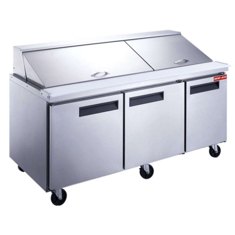 New Air NPT-072-MSA 72.25" Signature Series Refrigerated Mega Top Prep Table