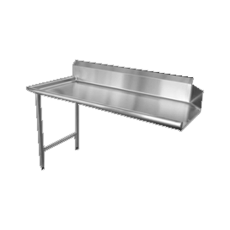 Omcan 28478 60-Inch Left-Side Straight Clean Dish Table