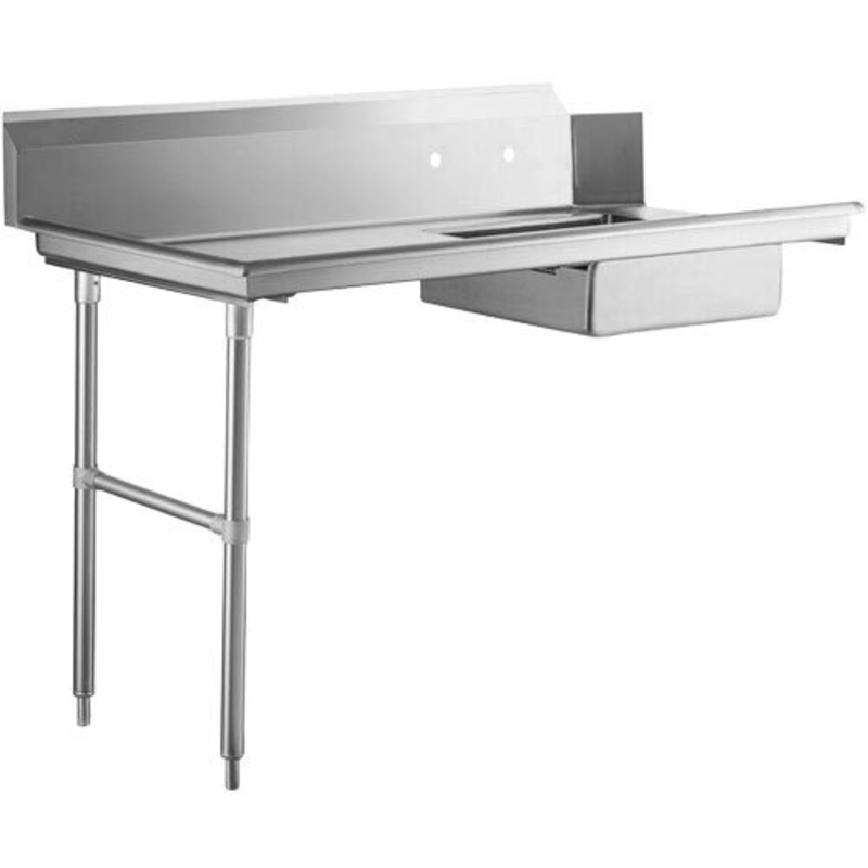 Omcan 47748 72-Inch Left-Side Stainless Steel Soiled Dishtable
