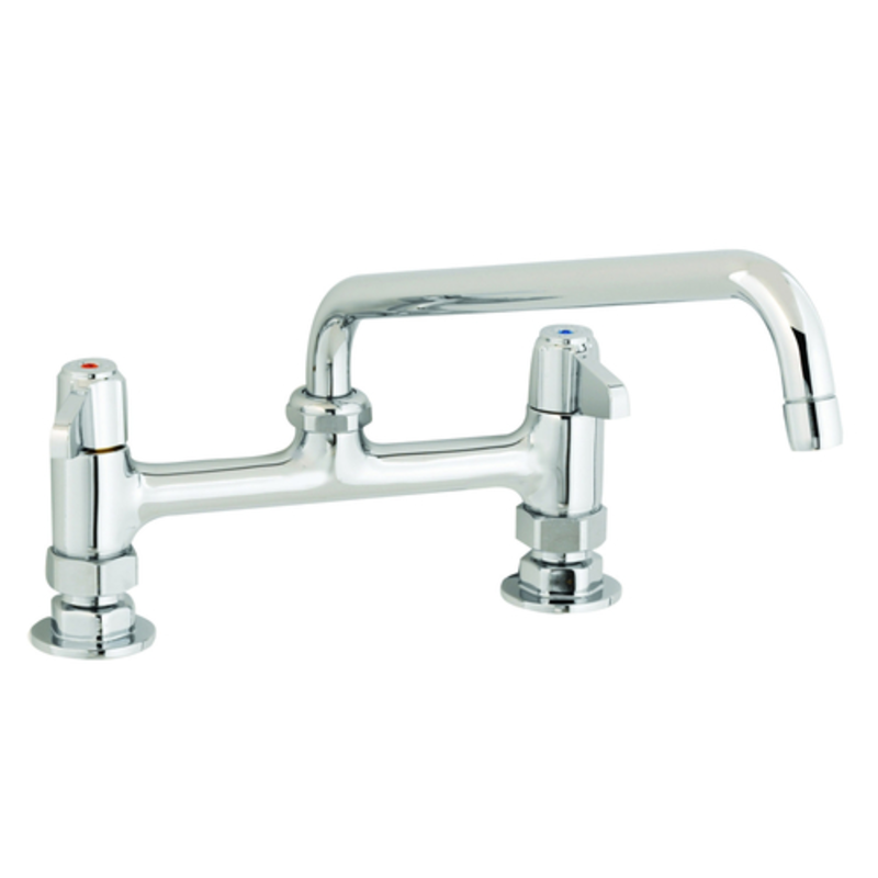 T&S Brass Equip 5F-8DLX08 8-Inch Deck Mount Commercial Faucet