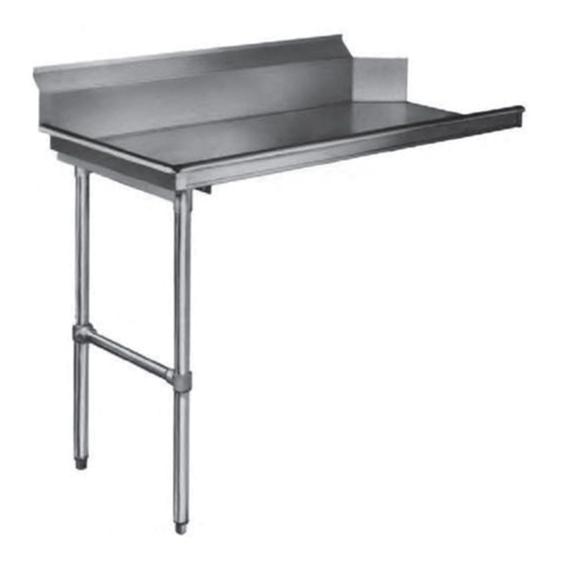Thorinox TCDT-3060-L 60-Inch Straight Clean Dishtable for Right-to-Left Operation