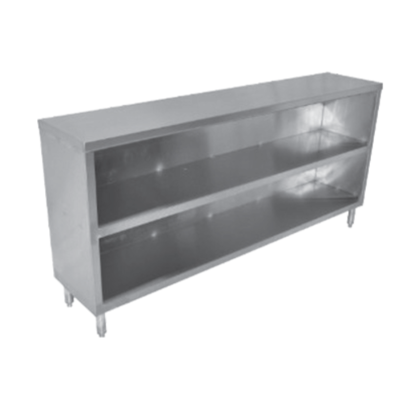 Thorinox TKOC-1848-SS 48-Inch Open Front Stainless Steel Dish Cabinet