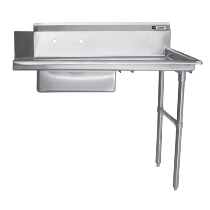 Thorinox TSDT-3060-R 60-Inch Right-to-Left Commercial Soiled Dishtable