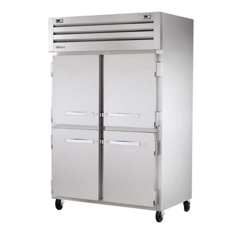 True STG2DT-4HS-HC 52.63-Inch Two-Section Dual Temperature Refrigerator and Freezer