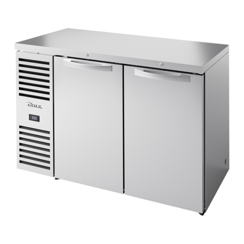 True Refrigeration TBR52-RISZ1-L-S-SS-1 52" Solid Door Stainless Steel Back Bar Cooler