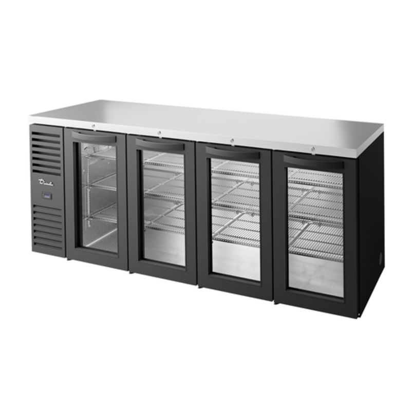 True TBR92-RISZ1-L-B-GGGG-1 92-Inch 4-Door Glass Back Bar Cooler