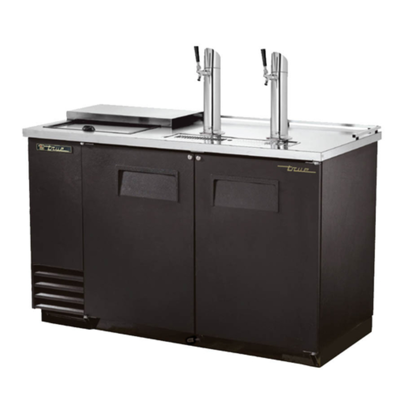 True TDD-2CT-HC 59-Inch Two-Keg Club Top Draft Beer Dispenser