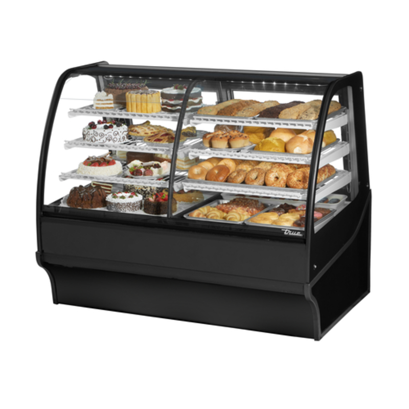 True TDM-DZ-59-GE/GE-B-W 59-Inch Dual Zone Bakery and Deli Display Case