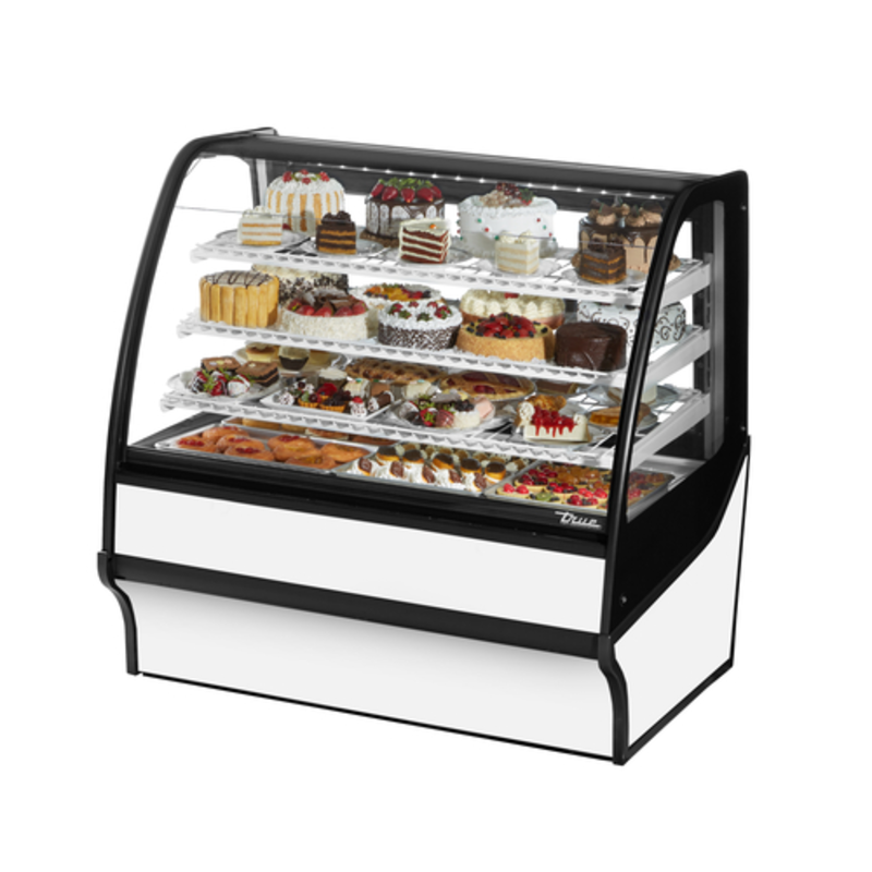 True Refrigeration TDM-R-48-GE/GE-W-W 48.25" White Refrigerated Bakery Case