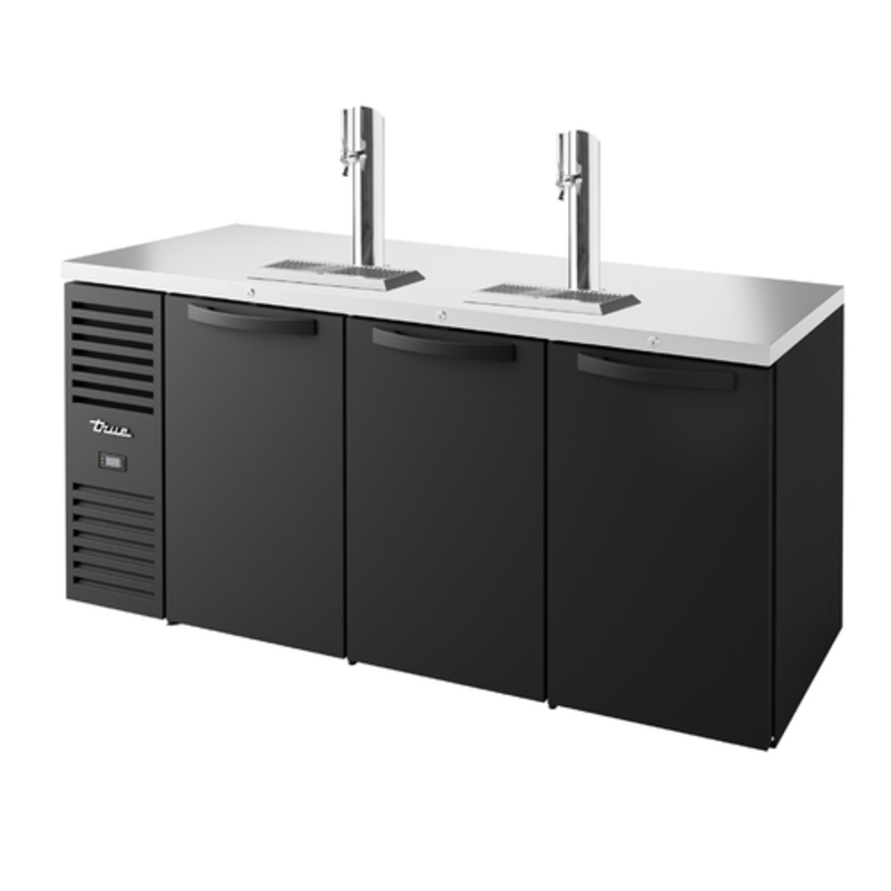 True Refrigeration TDR72-RISZ1-L-B-SSS-1 72-Inch Three-Door Commercial Draft Beer Dispenser