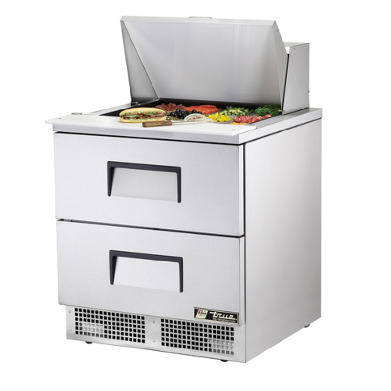True TFP-32-12M-D-2-HC 32-Inch Two-Drawer Mega Top Prep Table